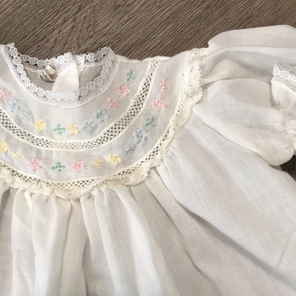 Pauly Hand Made In Colombia Dainty Lace Dress Top - Picture 3 of 7